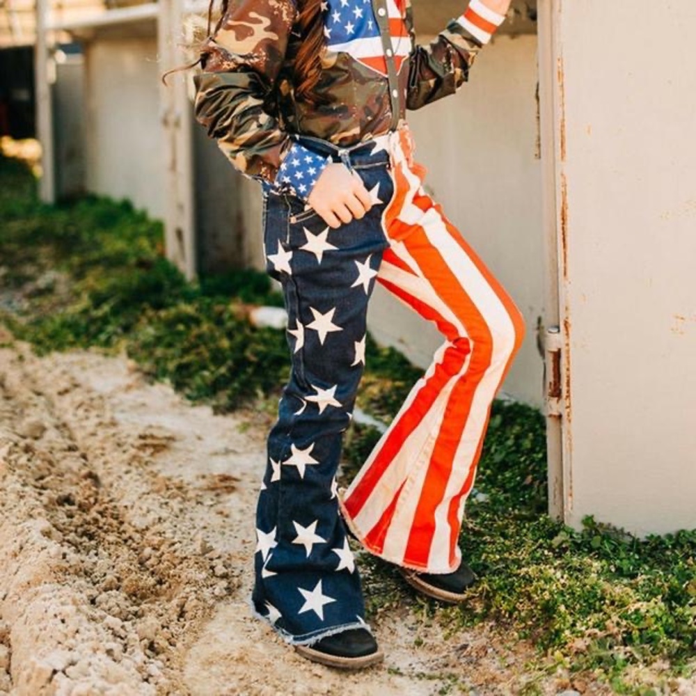 Fourth of July flag pattern jeans Kid size 3T/4T